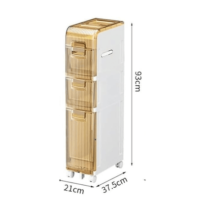 Multipurpose Plastic Bathroom Storage Cabinet